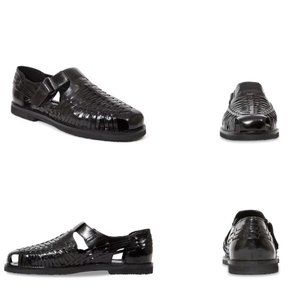 Deer Stags Bamboo 2 - Black Huarache Sandal (Size 13W)